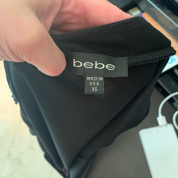 BEBE sexy capped sleeve wrap dress - Picture 13 of 14